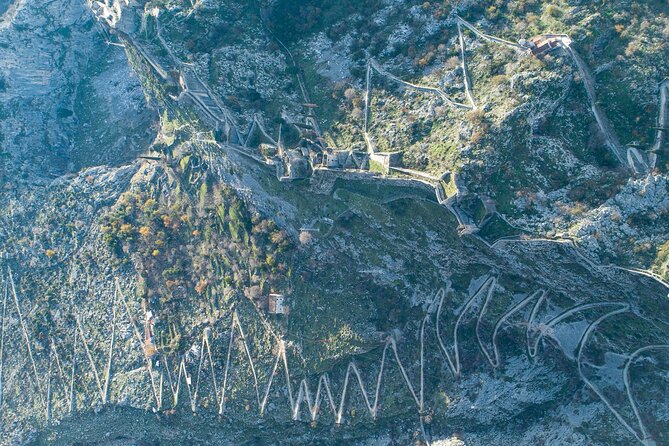 3H Guided Kotor & Cable Car Tour - Riding the cable car from the lower station