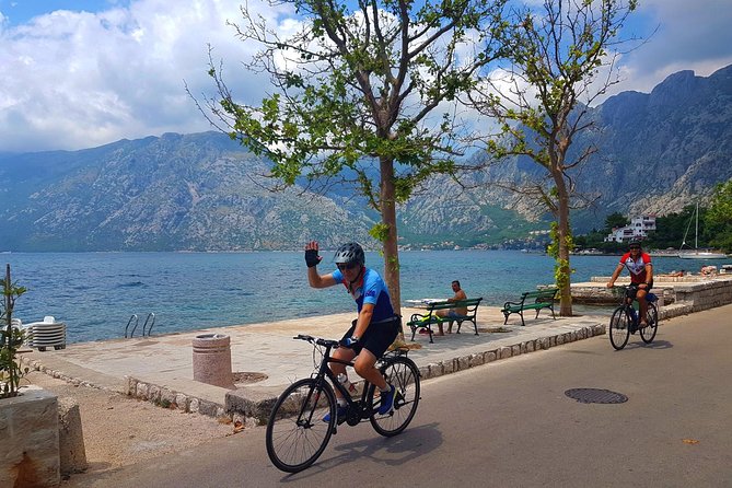 Bike tour - Kotor Bay circle and visit Our Lady of the Rock - The narrow bay at Our Lady of Angels