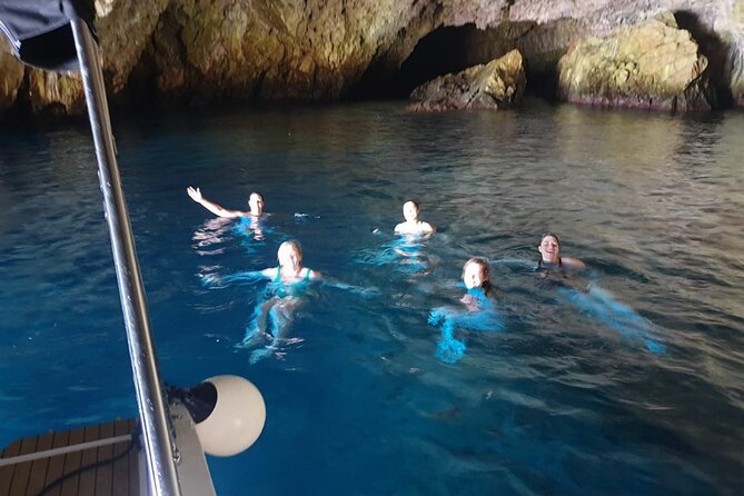 Blue Cave, Lady of Rocks , Perast and Mamula Speedboattour MW - Mamula Island from the boat