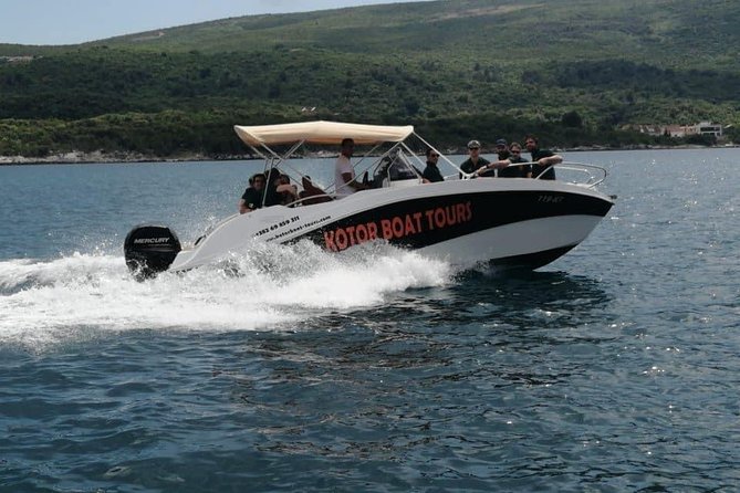Blue Cave tour and lunch at the local Restaurant, all inclusive - 5h duration - Perast and the church towers along the bay