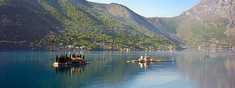 Bokokotor Bay, Blue Cave and panorama of Mamula - Old submarine bases and the open Adriatic