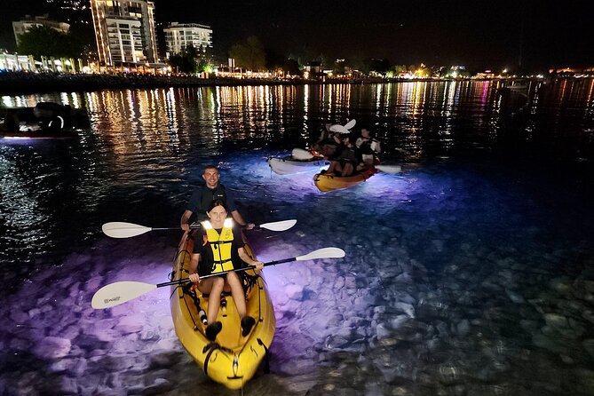 Budva: 2-Hour «Night Lights» Kayak Tour - Turning toward Budva’s Old Town walls