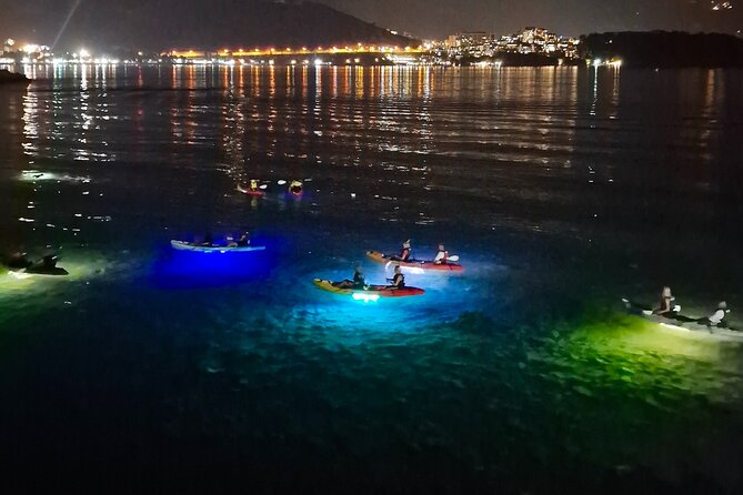 Budva: 2-Hour «Night Lights» Kayak Tour - From Slovenska Beach toward Sveti Nikola Island