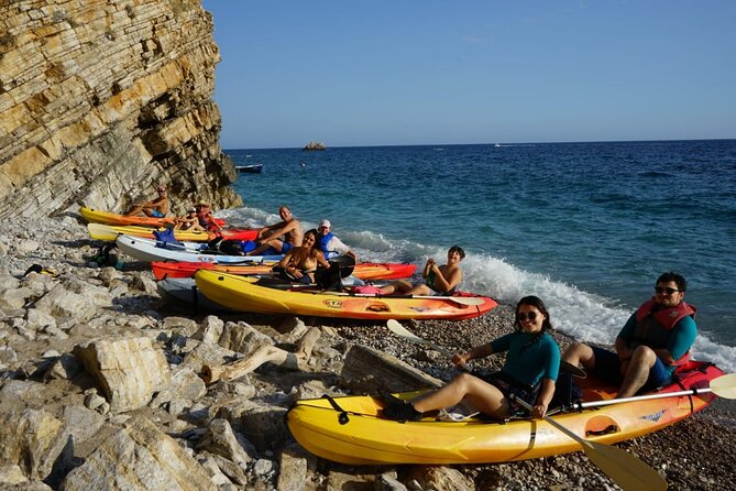 Budva Bay: Kayak & SUP Tour to Coastal Caves - What the group size means on the water