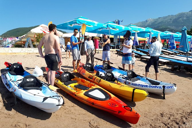 Budva: Kayak & SUP Rental - Starting at Azzuro Beach in Budva