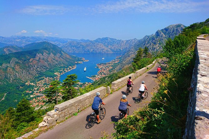 Cable car + Electric MTB from Njegos Mausoleum to Kotor bay - The optional zip line at Njegusi