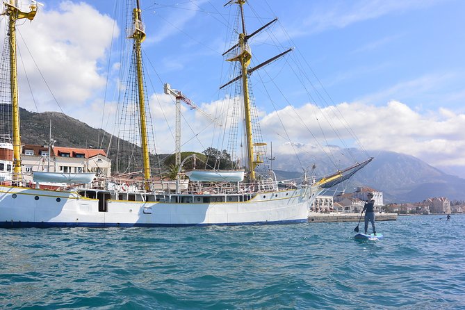 Cycle & SUP: A Complete Circumnavigation of Kotor Bay (new tour) - Paddleboarding near Prcanj and Sveti Marko Island