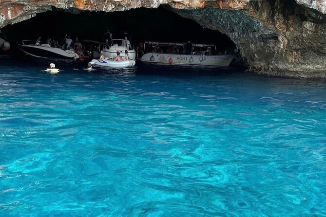 From Kotor: Boat to Blue Cave & Lady of the Rocks &Submarine Base - The Blue Cave, beautiful but weather-dependent