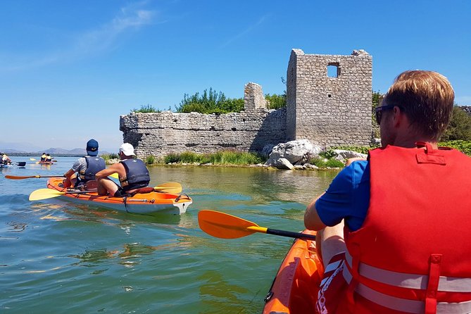 Kayak Guided Tour Skadar lake - Adventure in National park - Kayaks, dry bags, and the first stretch on Skadar Lake