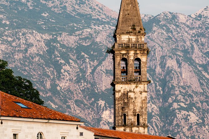 Kotor: Blue Cave, Submarine Base and Lady of the Rocks Tour - Perast and the view toward two islands