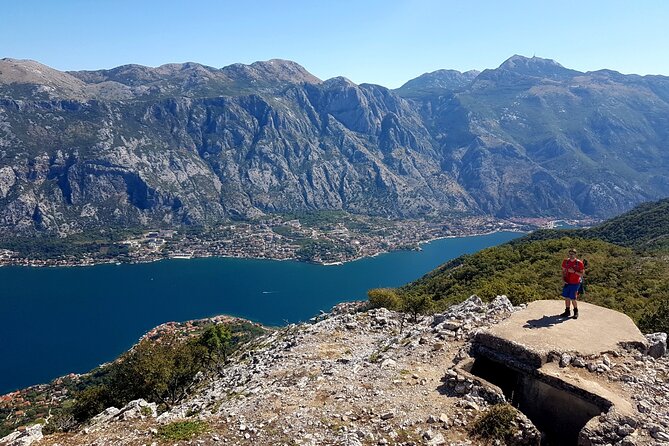 Mountain Biking on Vrmac peninsula - Panoramic view on Kotor bay - St Ilija delivers the main view