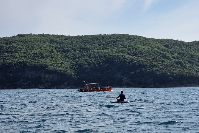 Small group kayaking tour from Budva to Sveti Nikola island caves - Zavala Peninsula and the first coastal views