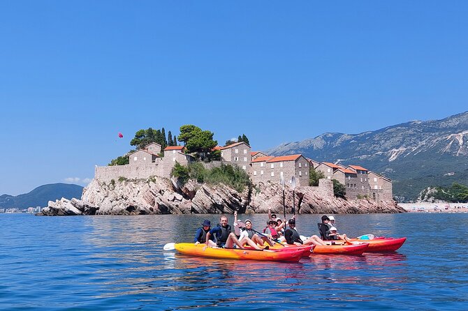 SUP-board and kayak rental point: from 1 hour to full day - Caves, cliffs, and the view back toward Budva